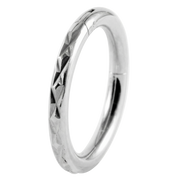 Titanium Clicker Segmented Diamond Structure - Circle