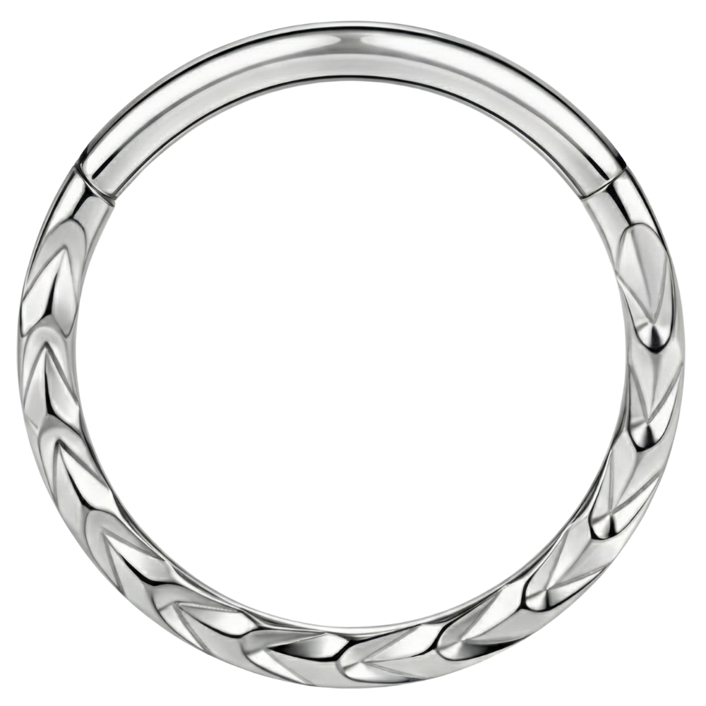 Estructura de círculo de púas segmentadas con clicker de titanio