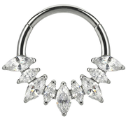 Segmento de titanio Clicker 9 Zirconia cúbica - Círculo