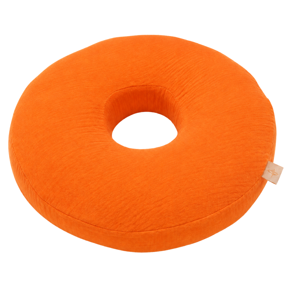 Muslin Donut Piercing Pillow - Creamy White