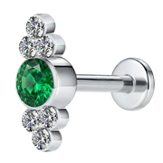 Titan-Zier-Labret – dekorative Strasssteine