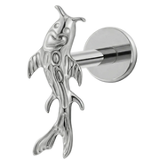 Titanium Decorative Labret - Fish