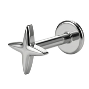 Titanium Decorative Labret - Balloon Star