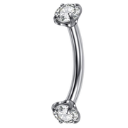 Titanium Decorative Banana - Zircons