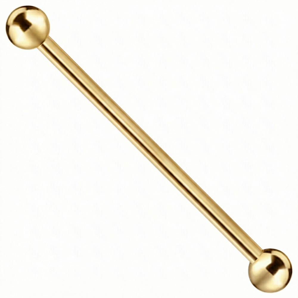 Barra de bola de titanio con rosca externa