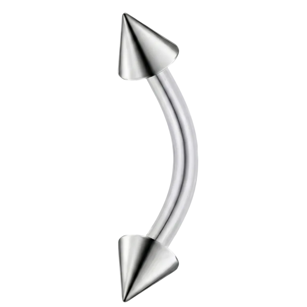 Banana de titanio con conos - Rosca interna