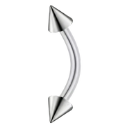 Banana de titanio con conos - Rosca interna