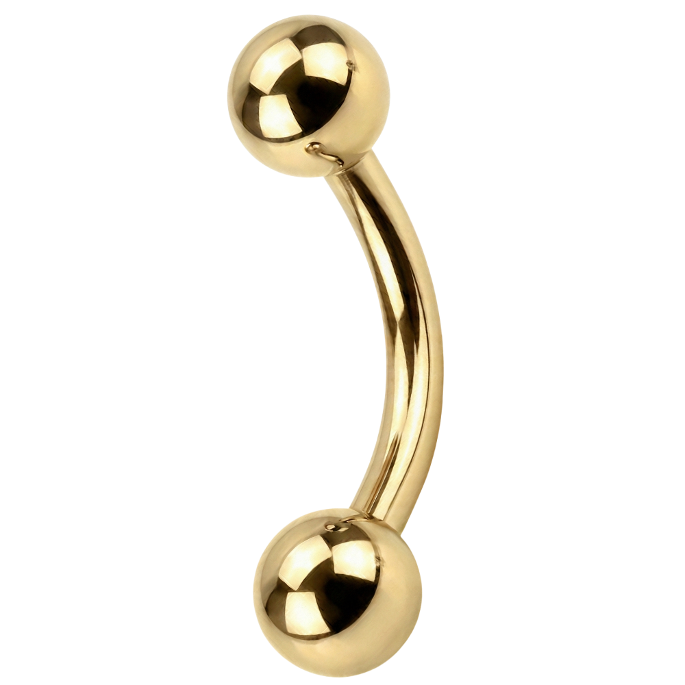 Banana de titanio con bolas - Rosca interna