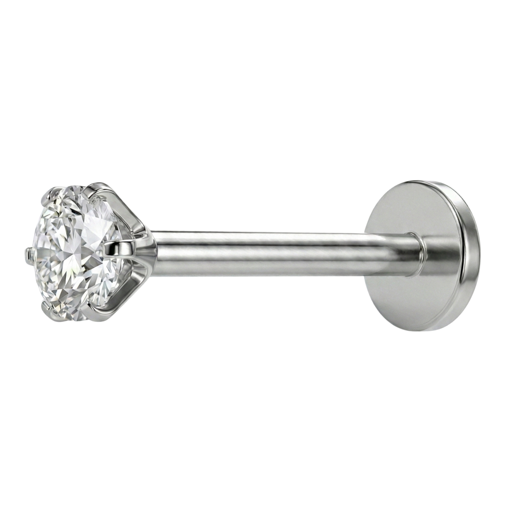 Titanium Decorative Labret - Diamond
