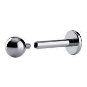 Labret de titanio con bola - Rosca interna