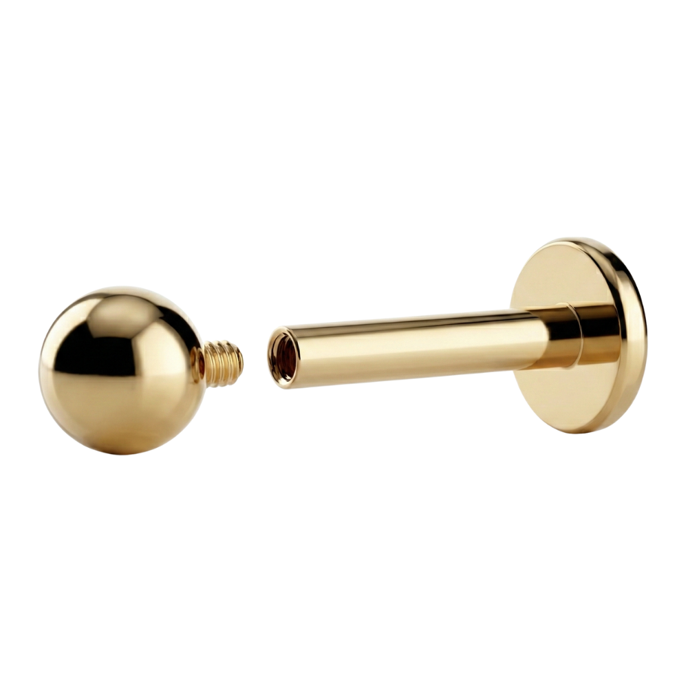 Titanium Labret with Ball - Internally Threaded