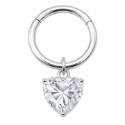 Clicker de segmento con colgante de corazón