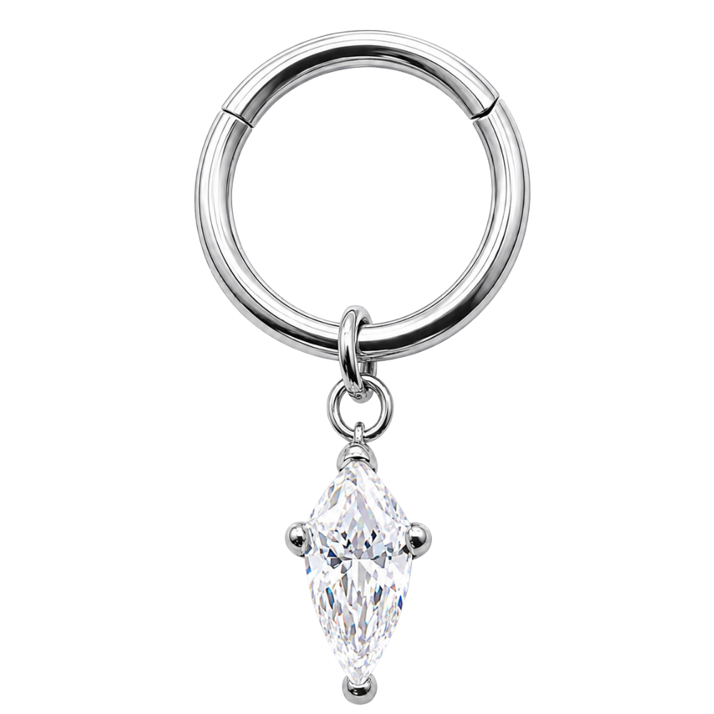 Segment Clicker avec pendentif losange