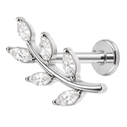 Labret Ozdobny Cyrkoniowa Galazka