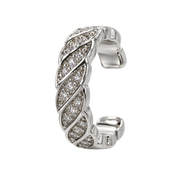 Nausznica Skręcana z Cyrkoniami - Ear Cuff