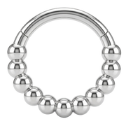 Stalowy Clicker Segmentowy Kuleczki - Kółko