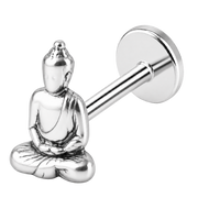 Stalowy Labret Ozdobny Budda