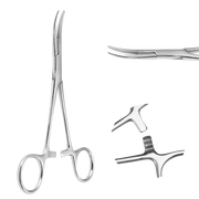 Piercingzange – gebogen, 14,5 cm