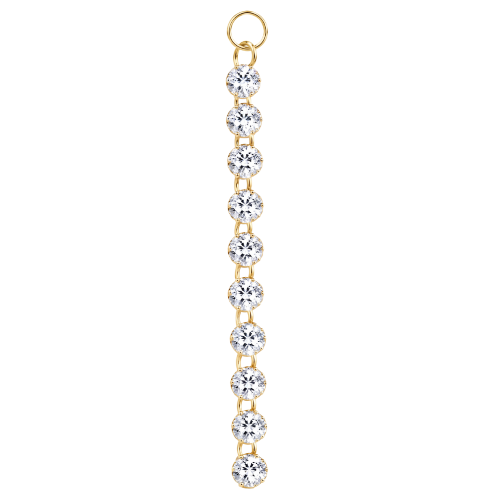 Titanový přívěsek Cascade Cubic Zirconia Gold