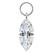 Colgante Charm de Titanio con Circonita en Forma de Toldo