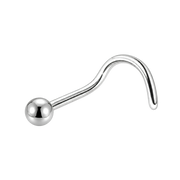 Screwed Titanium Ball Nose Ring