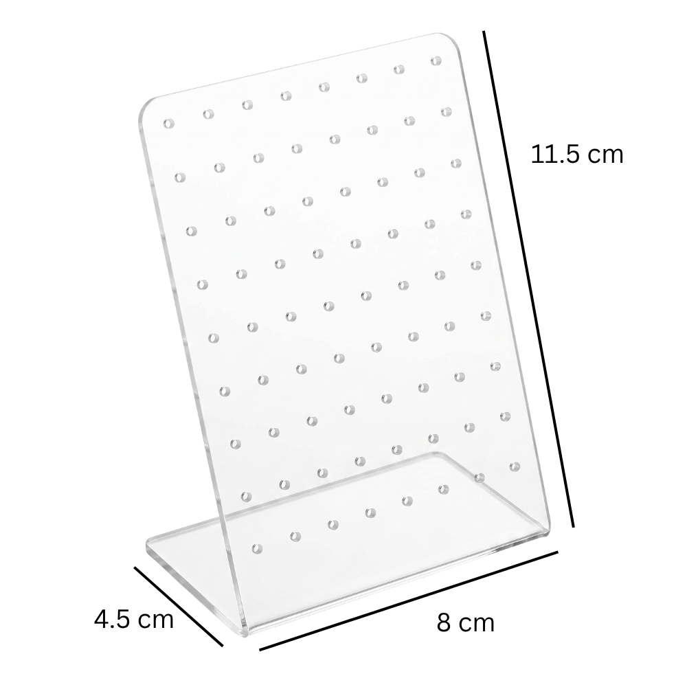 Acrylic Display for Piercing Earrings - 72 holes