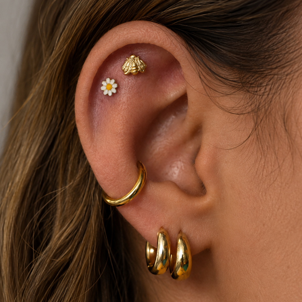 piercing lobe kompozycje