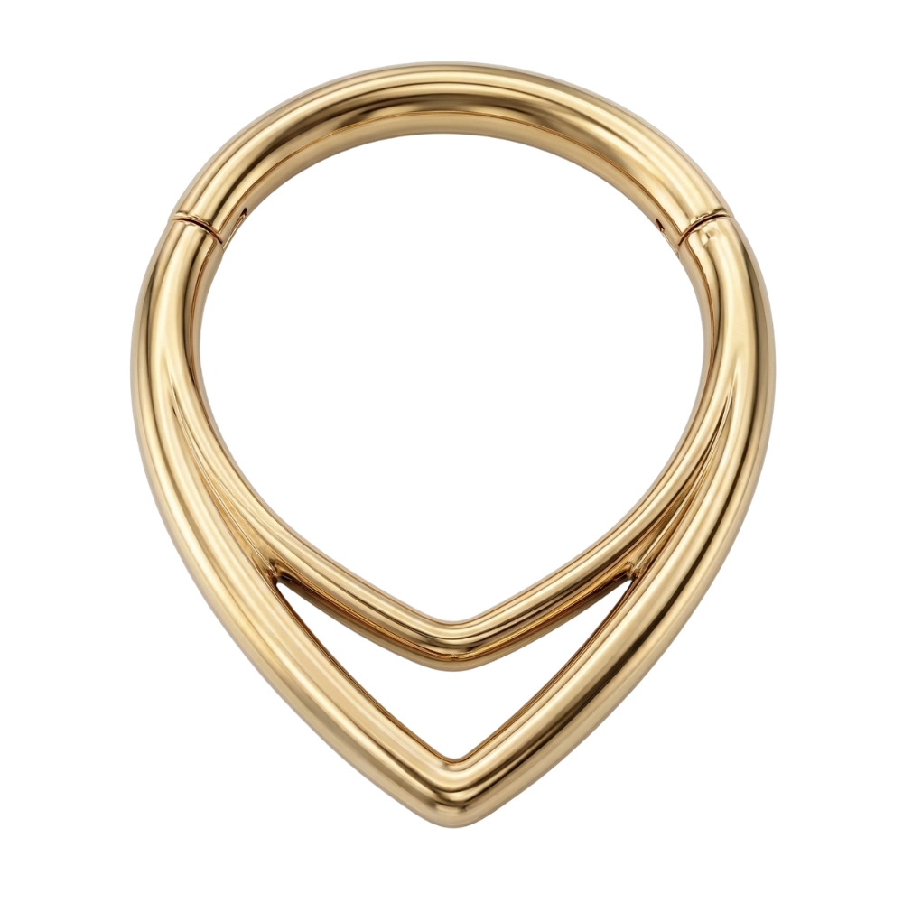 Stalowy Clicker Segmentowy Podwójny - Łezka