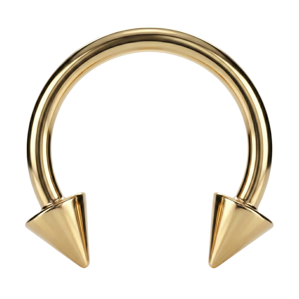 Tytanowa Podkówka Ze Stożkiem - Z Gwintem Zewnętrznym